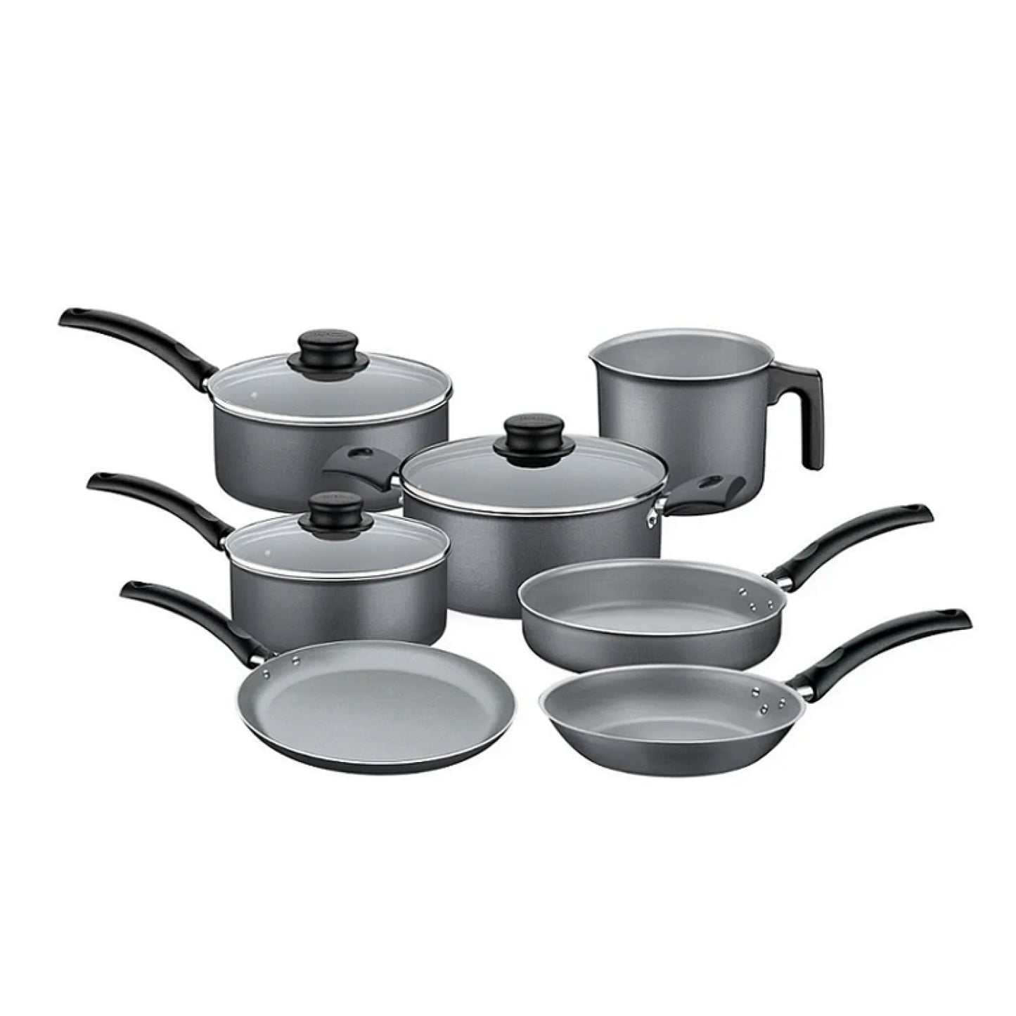 Batería de cocina, negra 7 piezas "TURIM"