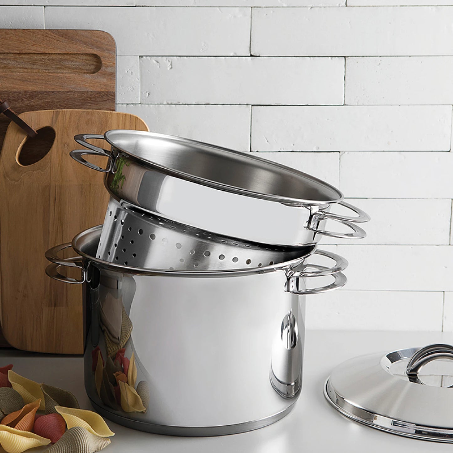 Conjunto Cozi-Pastas modelo SOLAR, 7 Lts.