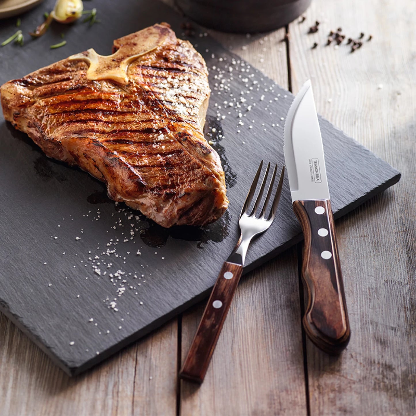 Cuchillo Jumbo para asado modelo CHURRASCO, 12 piezas