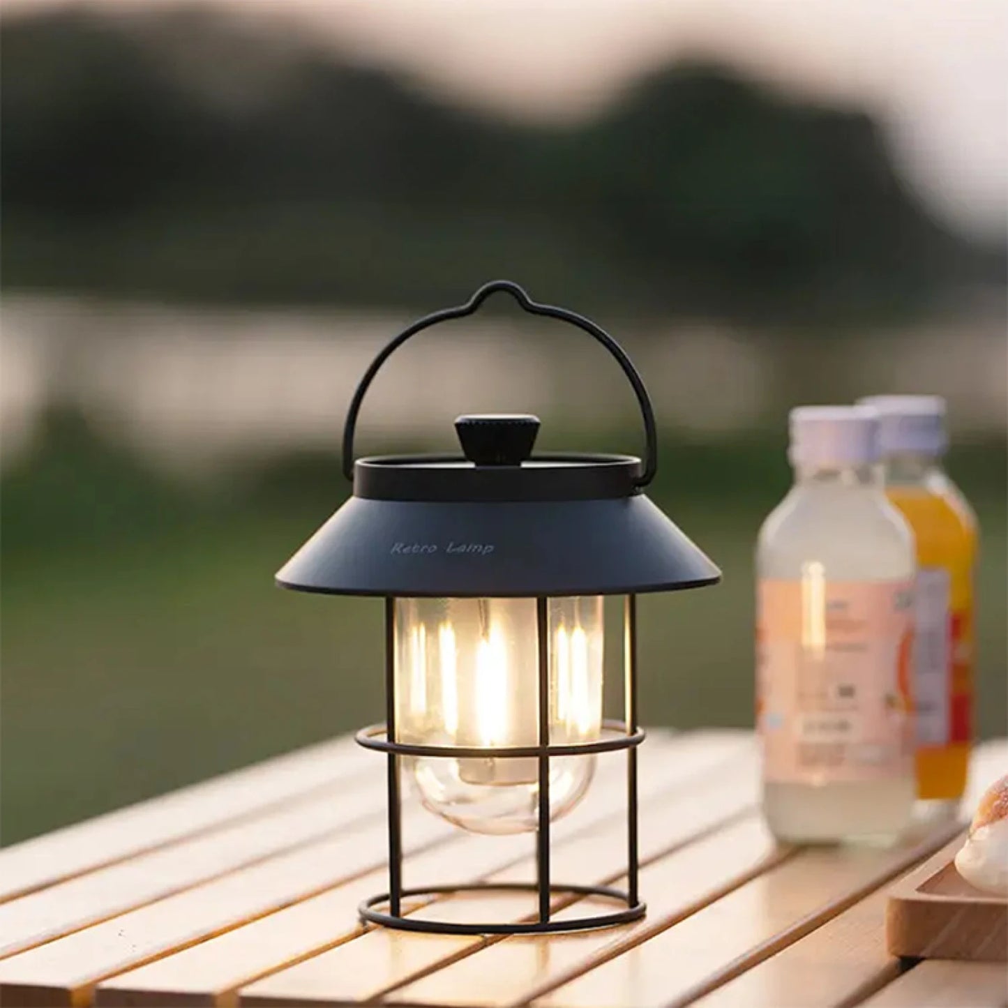 Farol LED portátil inalámbrico IP54+power bank USB