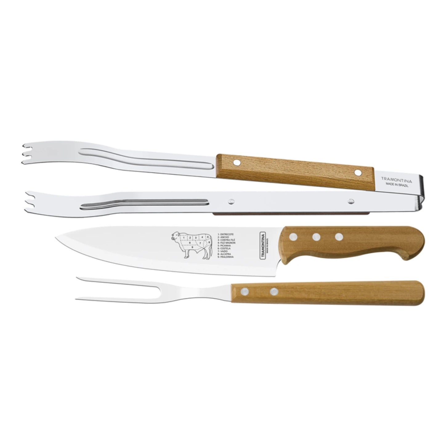 Juego para asado 3 piezas "DYNAMIC"