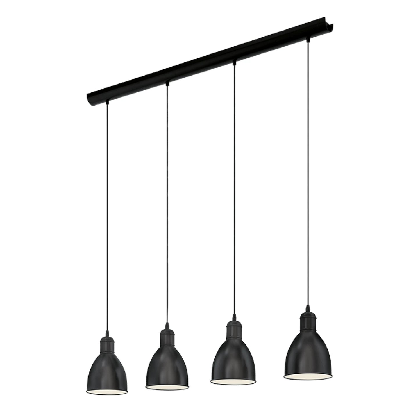 Lámpara colgante negro campanas 1100mm PRIDDY