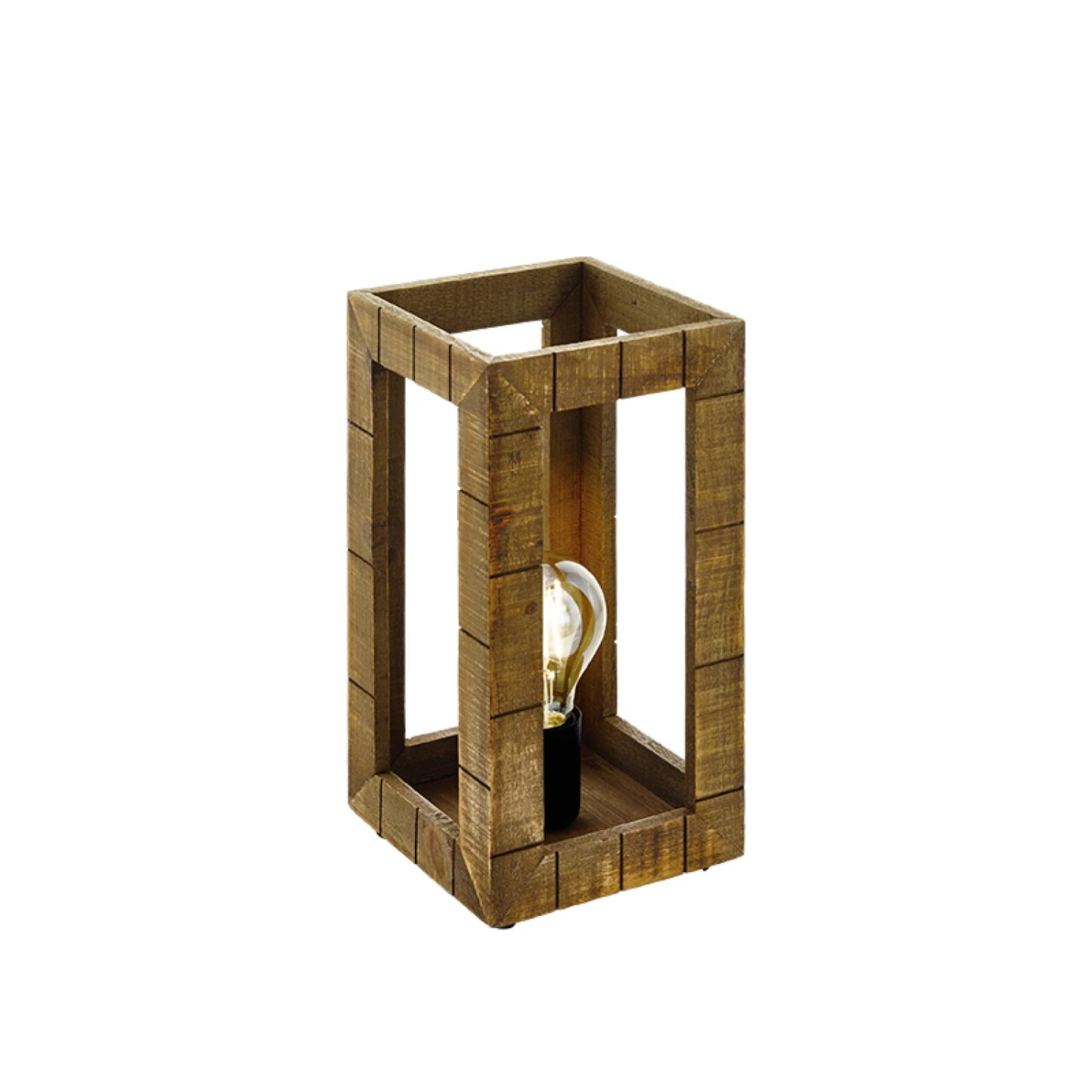 Lámpara de mesa madera y cadena 1XE27 TAKHIRA