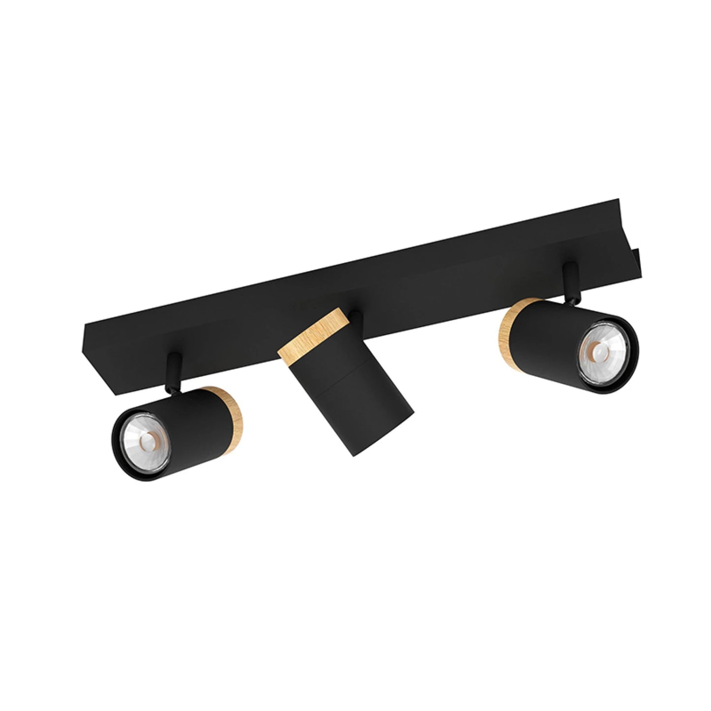 Lámpara de pared o techo 3xGU10 negro CARTAGENA