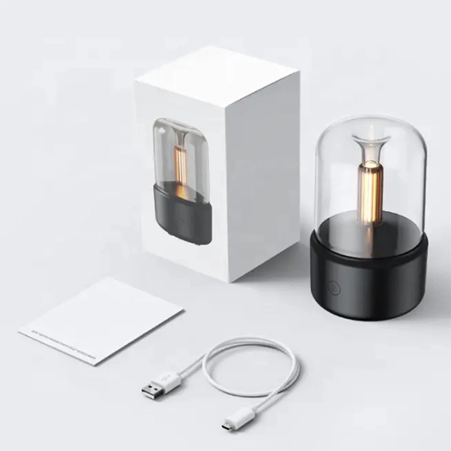 Lámpara LED portátil cálida + humidificador