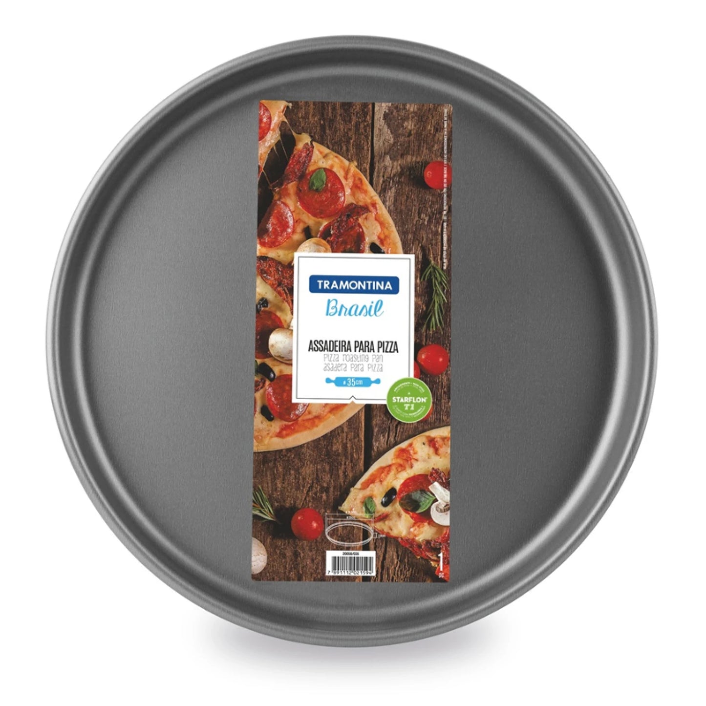 Molde para pizza modelo BRASIL, 35cm.