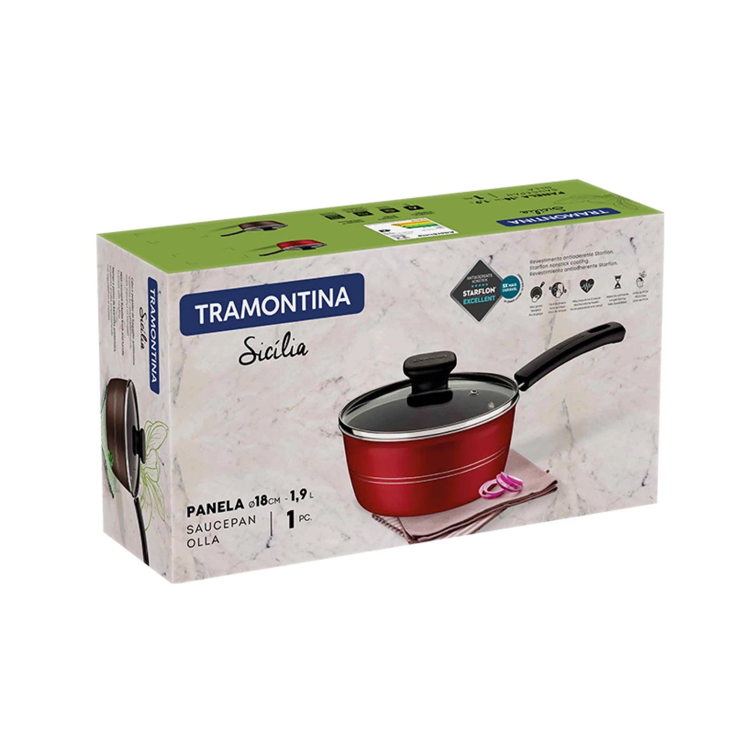 Olla con tapa Ø 18cm. - 1.9 lt. "SICILIA"