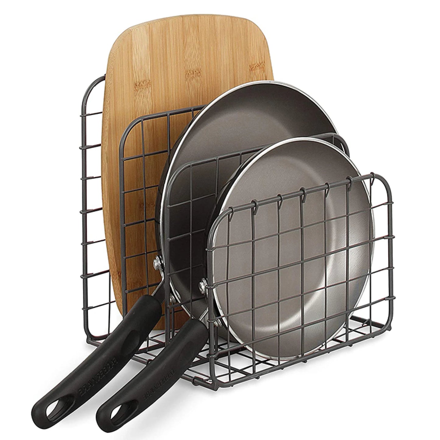 Organizador de cocina para tablas y sartenes