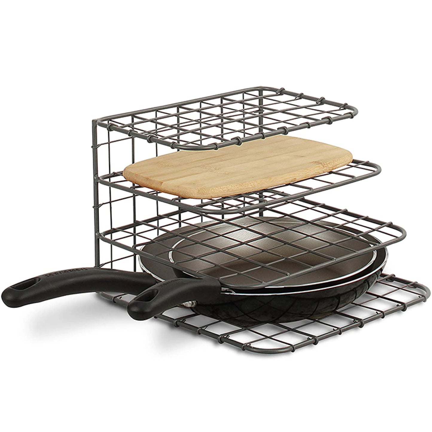 Organizador de cocina para tablas y sartenes