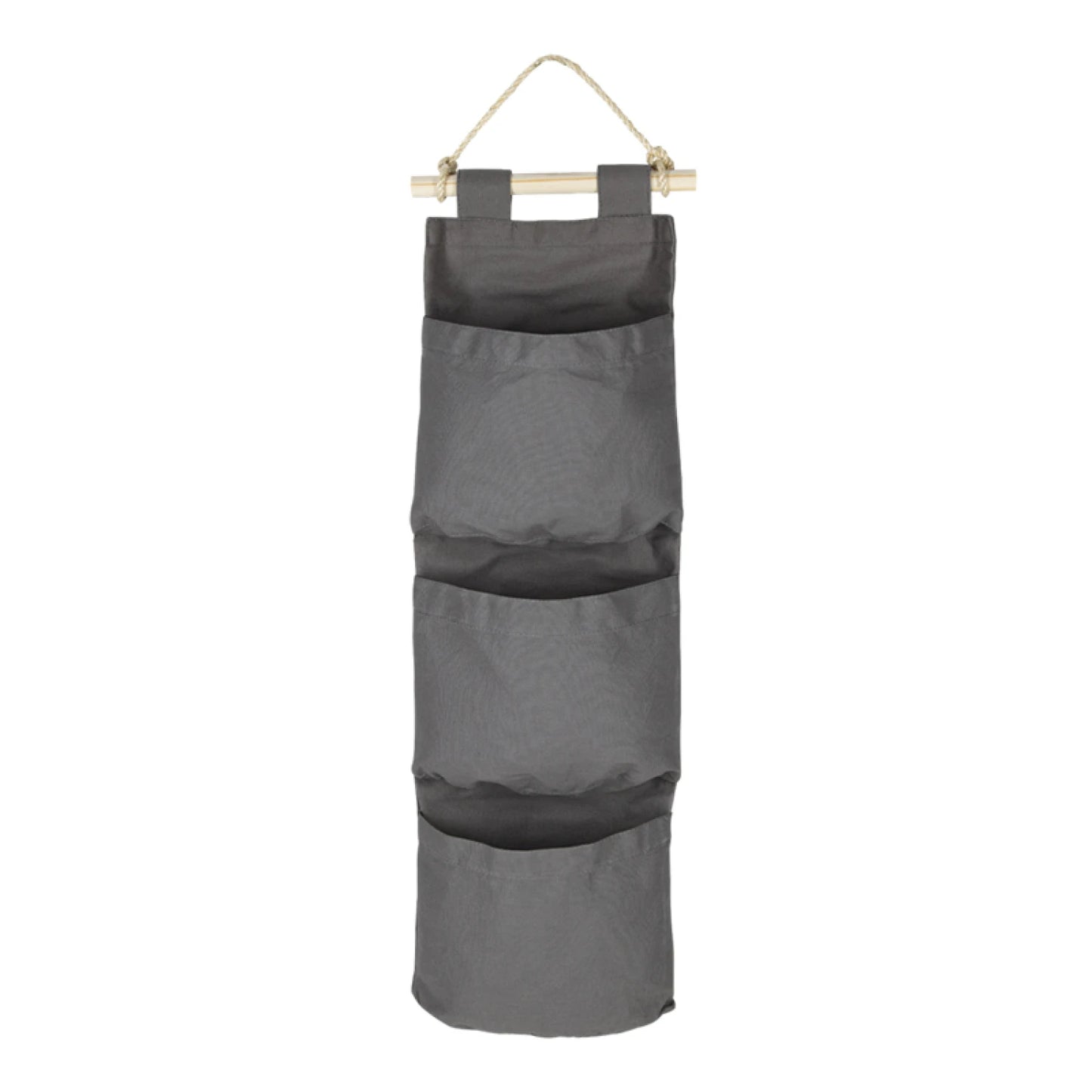 Organizador natural de 3 bolsillos para pared