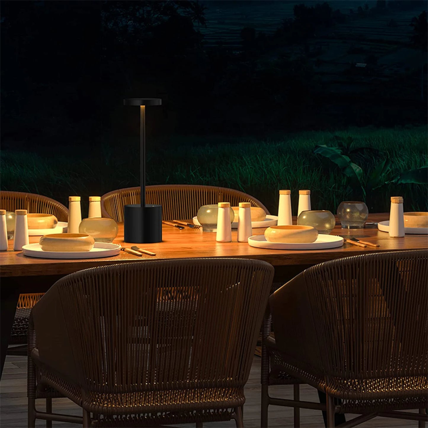 Portátil de mesa LED inalámbrica USB