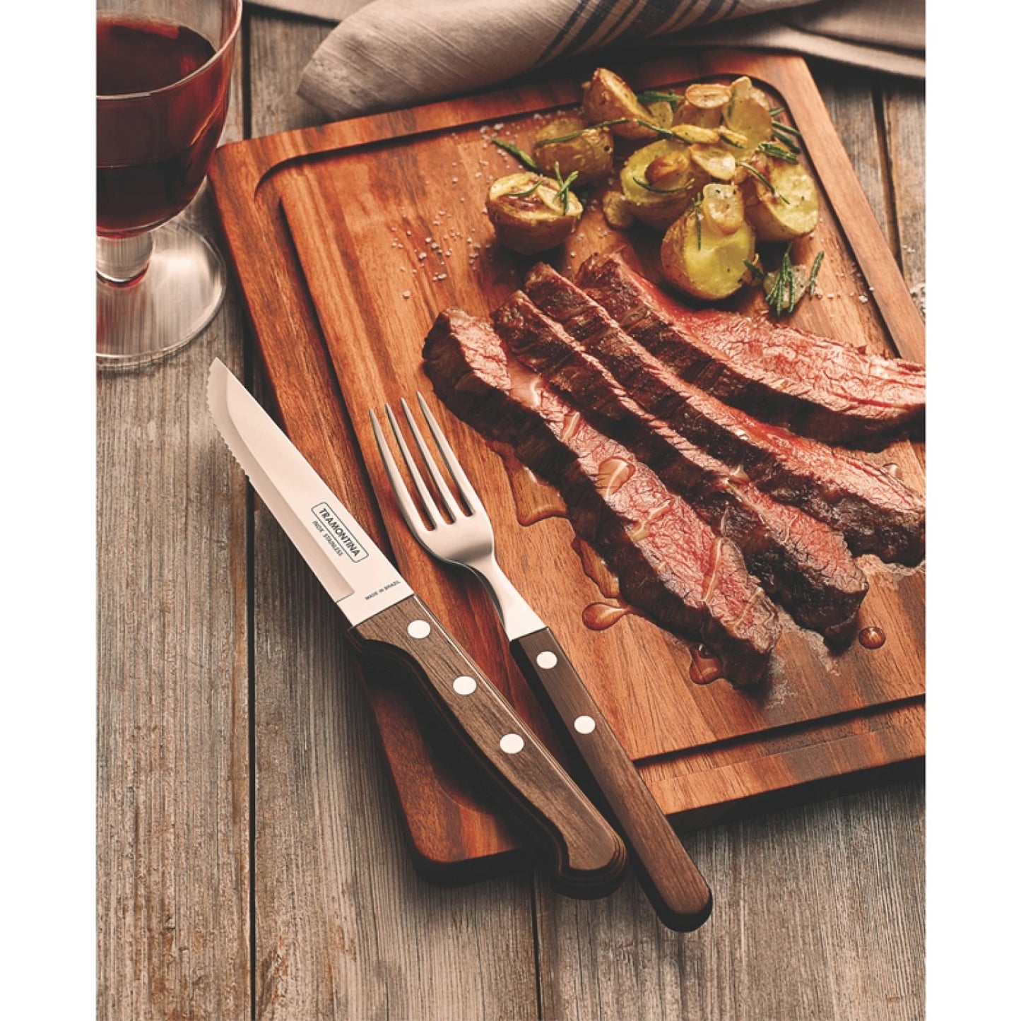 Tenedor para asado modelo CHURRASCO, 12 piezas