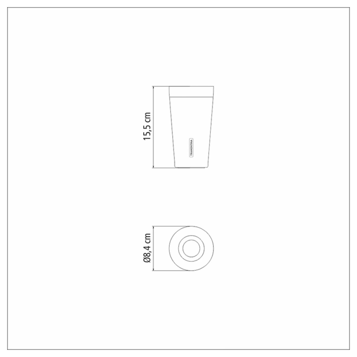Vaso térmico azul 420ml