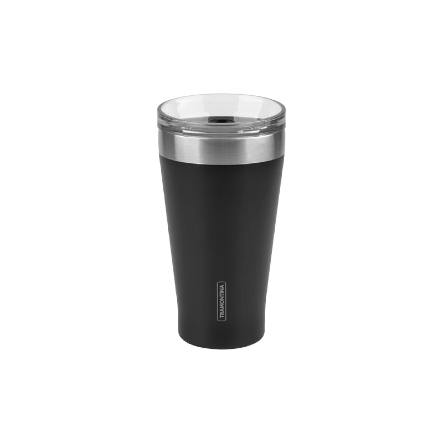 Vaso térmico negro con tapa 550ml