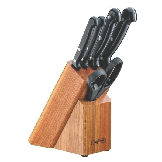 Juego de cuchillos y tijera con taco, modelo ULTRACORTE