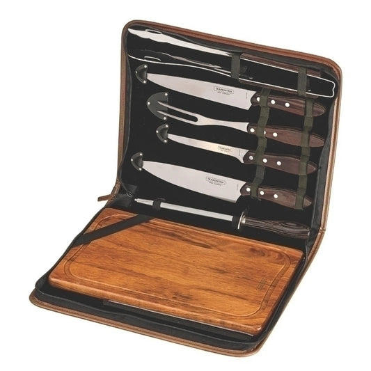 Juego p/asado modelo CHURRASCO 8 piezas en estuche
