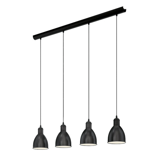 Lámpara colgante negro campanas 1100mm PRIDDY