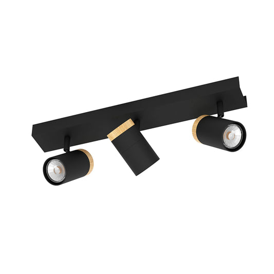 Lámpara de pared o techo 3xGU10 negro CARTAGENA
