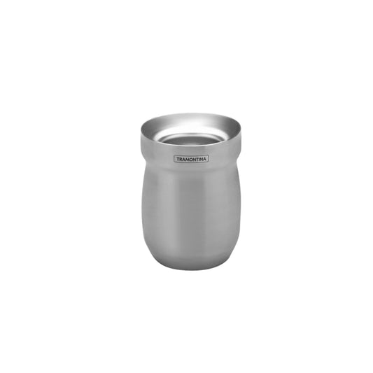 Mate Tramontina plateado en acero inoxidable 240ml