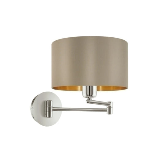 Portátil de pared móvil gris/cobre 1XE27 MASERLO