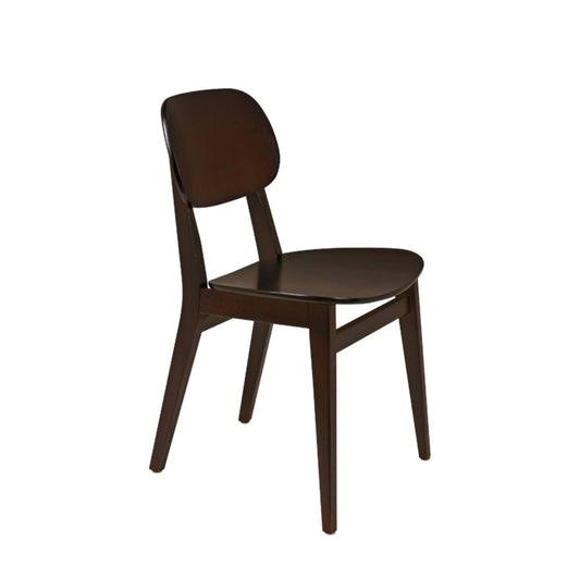 Silla de madera color tabaco "LONDON"