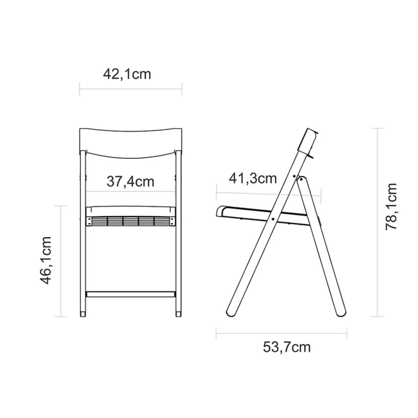 Silla plegable mixta "POTENZA"