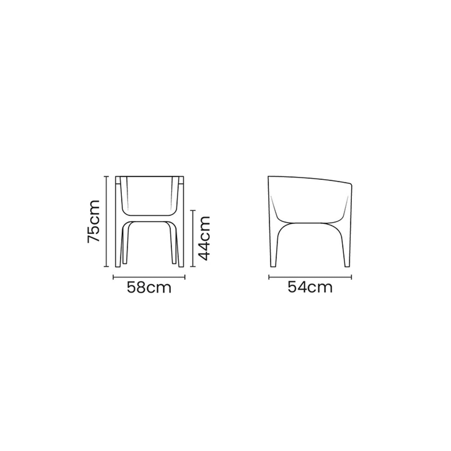 Sillón de polietileno "PACO"