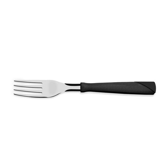 Tenedor de plástico color negro, modelo NEW KOLOR, 12 piezas