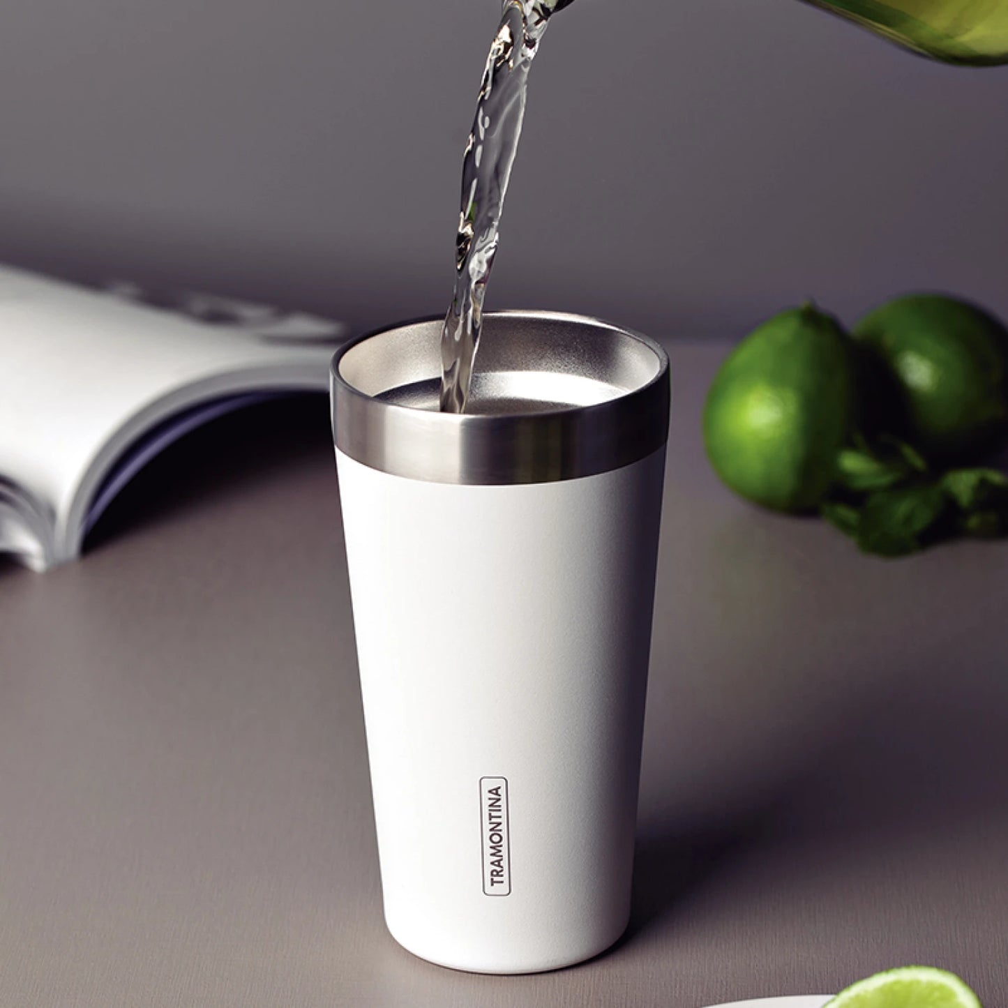 Vaso térmico blanco 420ml